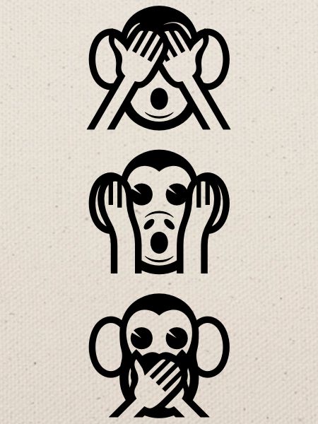 Three Wise Monkeys Vertikale
