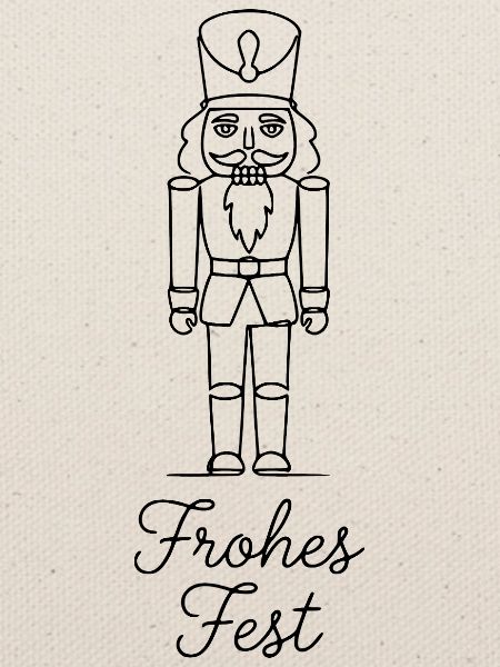 Frohes Fest traditioneller Nussknacker