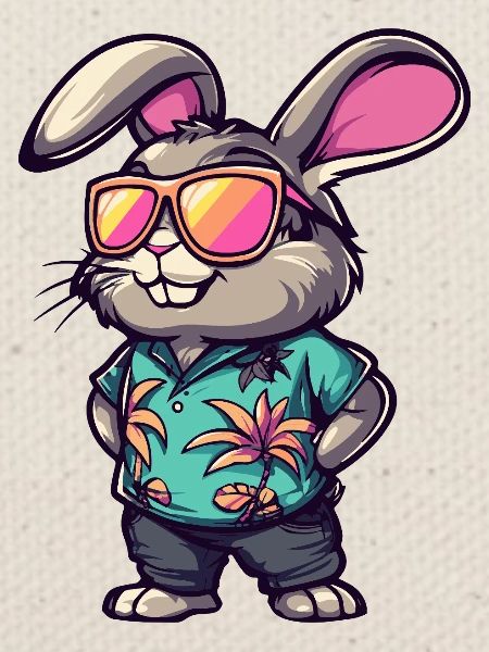 Hase Comic Urlaub