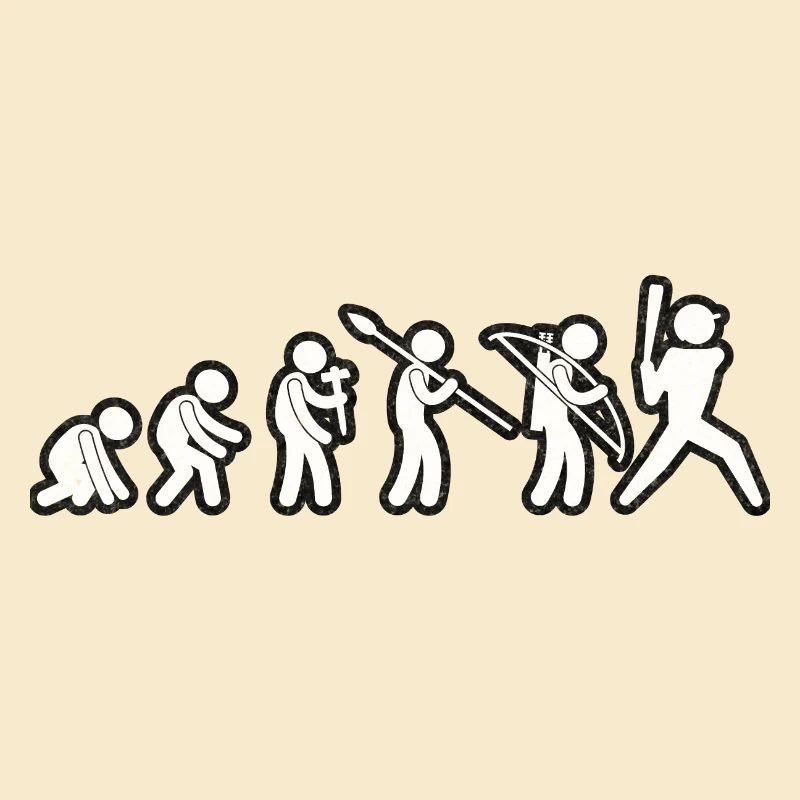 Evolution Baseballer White Grunge