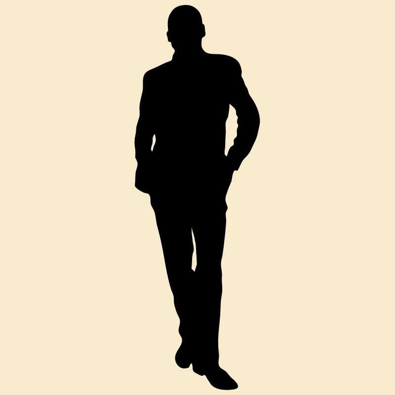 Mann Körper Silhouette Vektor-Design