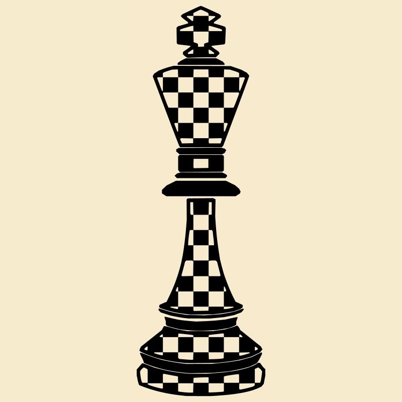 Chess king plaid
