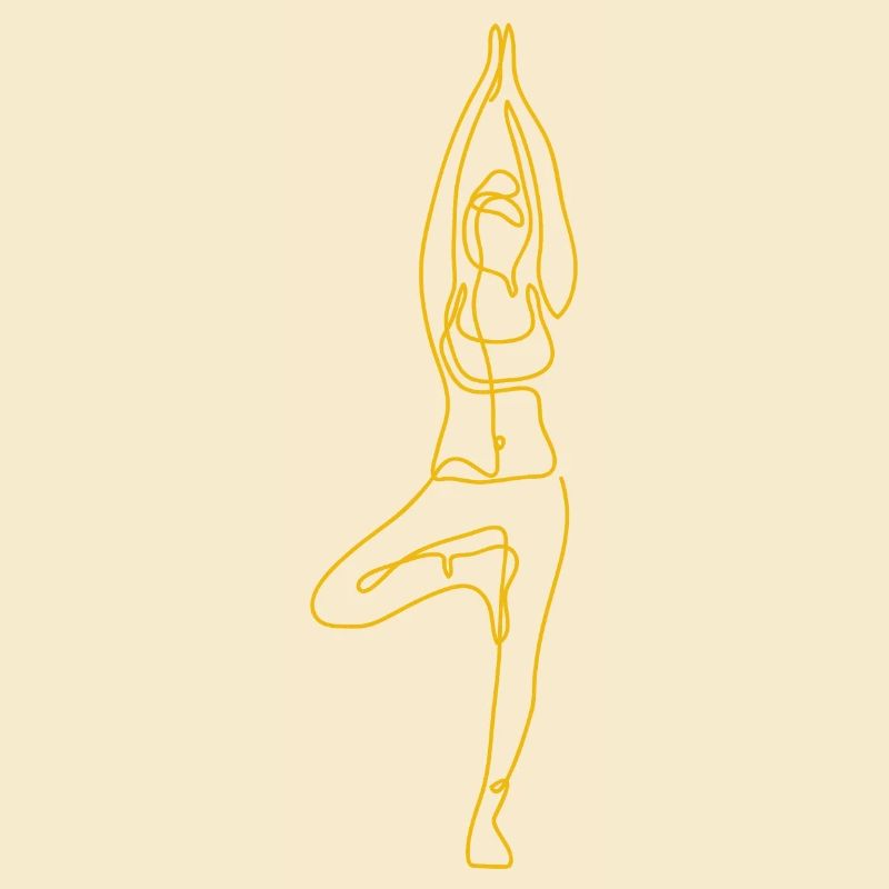 2 Yoga Vrikshasana oder der Baum | 2. Goldene Flamme