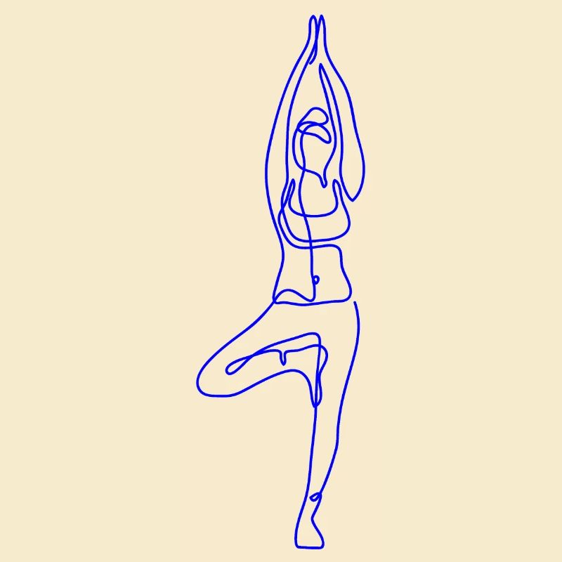 2 Yoga Vrikshasana oder der Baum | 1. Blaue Flamme