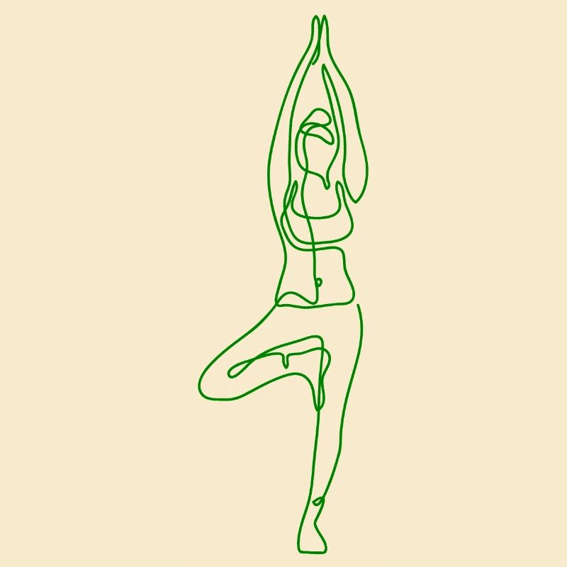 2 Yoga Vrikshasana oder der Baum | 5. Grüne Flamme
