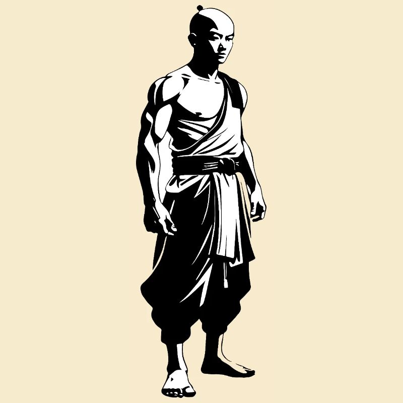 Moine Shaolin - Arts Martiaux Sticker
