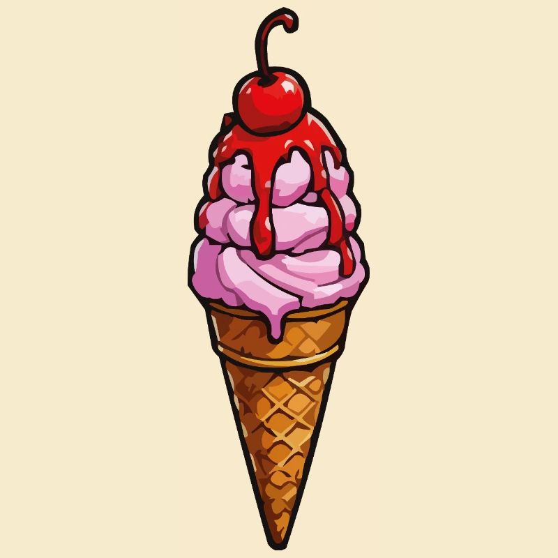 Kirsche Erdbeere Eiscreme