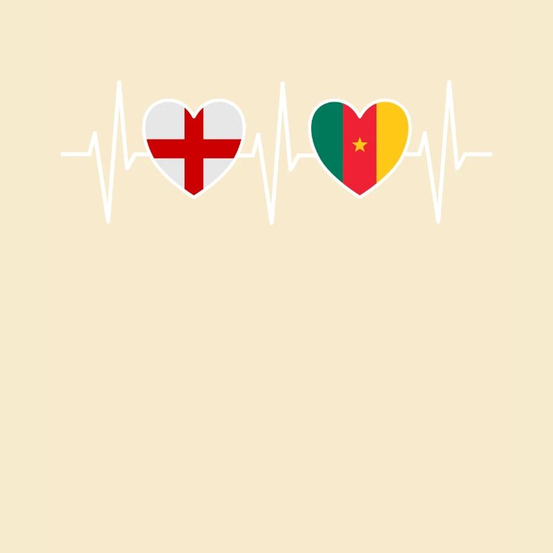 Angleterre et Cameroun Drapeaux du Cameroun