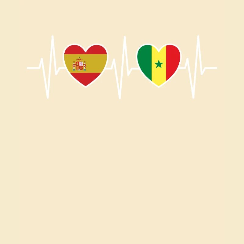 Espagne et Sénégal Drapeau sénégalais Drapeaux
