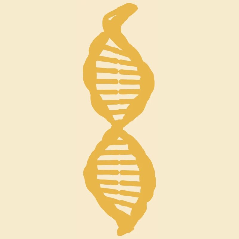 Science Biology retro DNA Genetics Vector