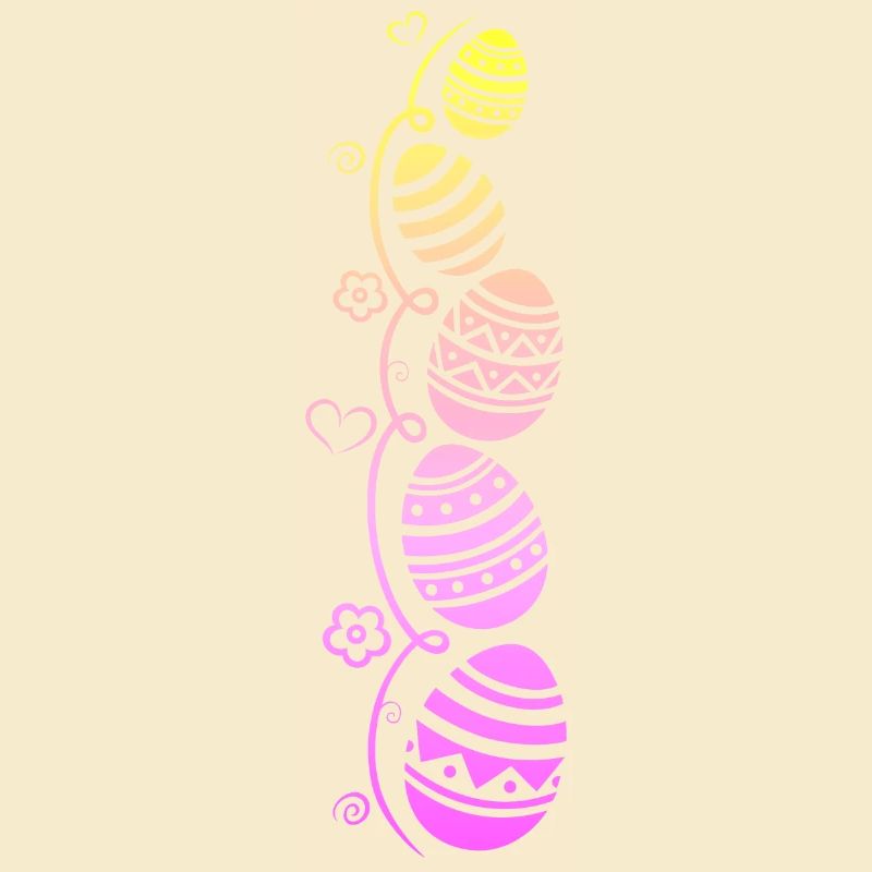 Colorful Easter eggs for Easter