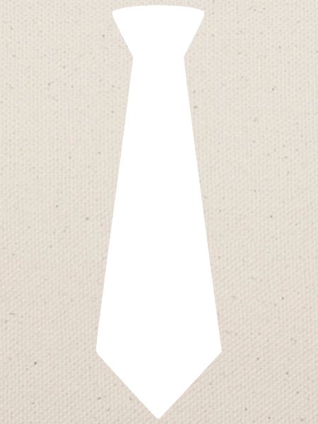 Minimalistische Krawatten-Silhouette