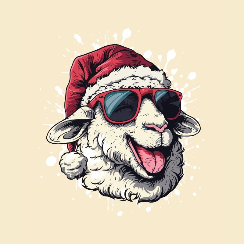 Sheep Christmas Funny