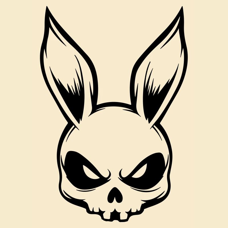 Hase Skelett Skull