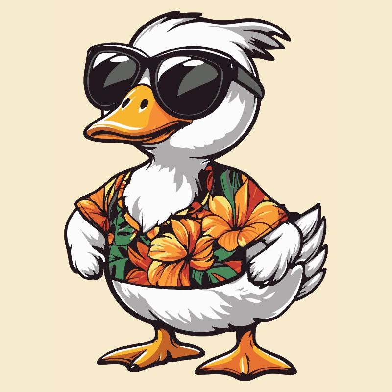 Gans Comic Cool Sommer