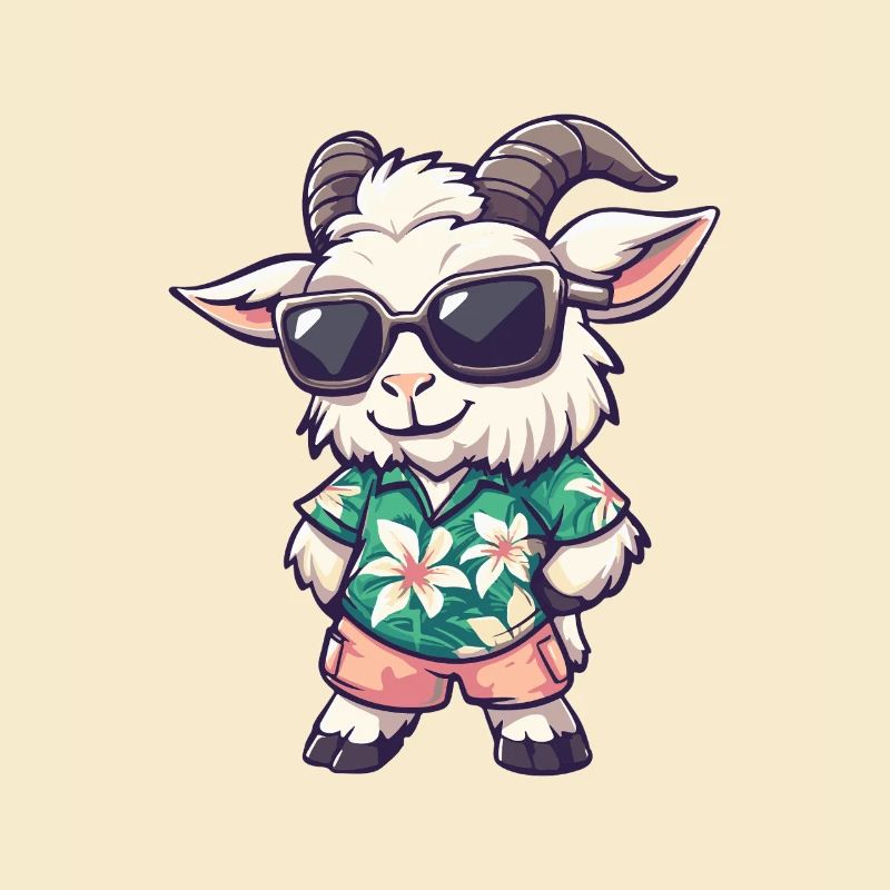 Mountain Goat Comic Cool Summer
