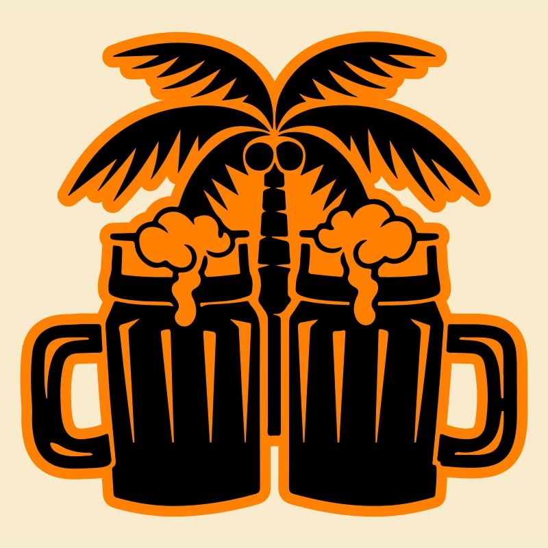 Bier Strand Palmen Insel