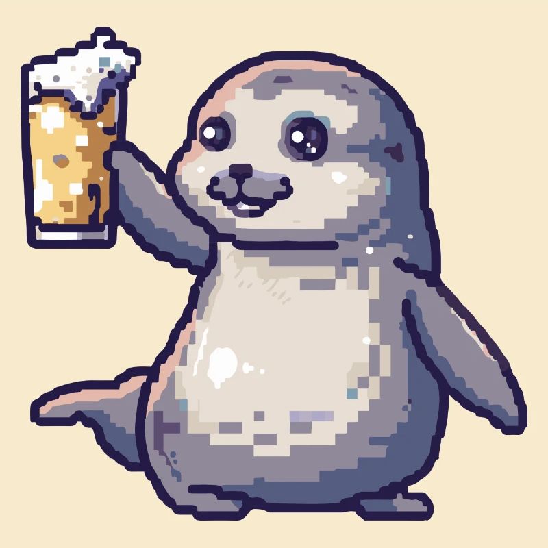 Robbe Tier Bier Pixel