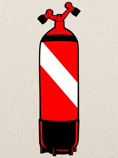 Tauchflasche DIN von Scuba.Style