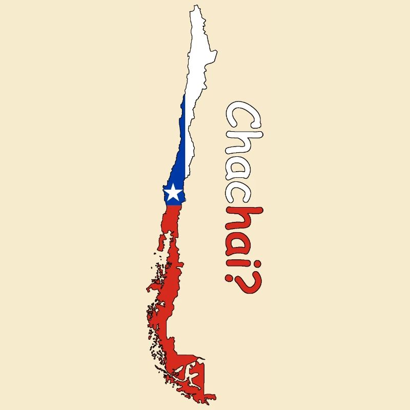 Chile Silhouette Flagge