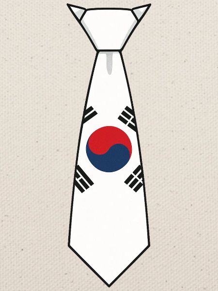 South Korea Tie – Flaggendesign