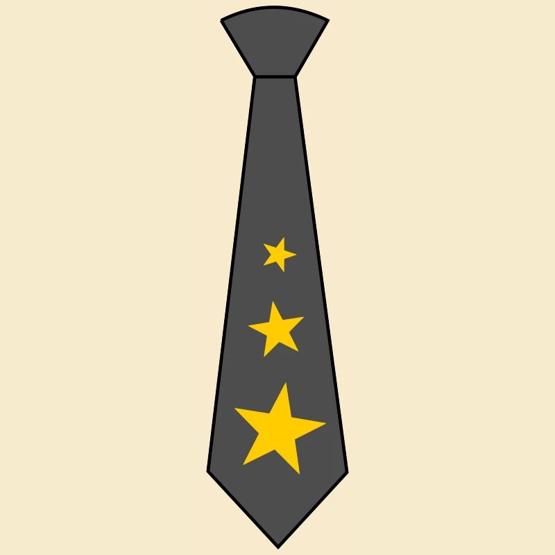 Tie with stars