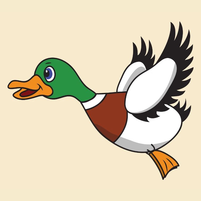 Flying duck