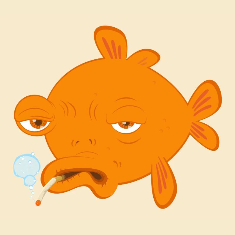 goldfisch raucht