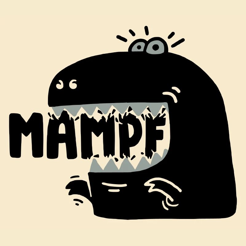 Super hungriger Mampf-T-Rex!