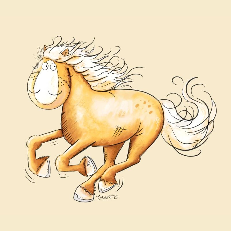 Haflinger Rapide I Bande Dessinée De Chevaux