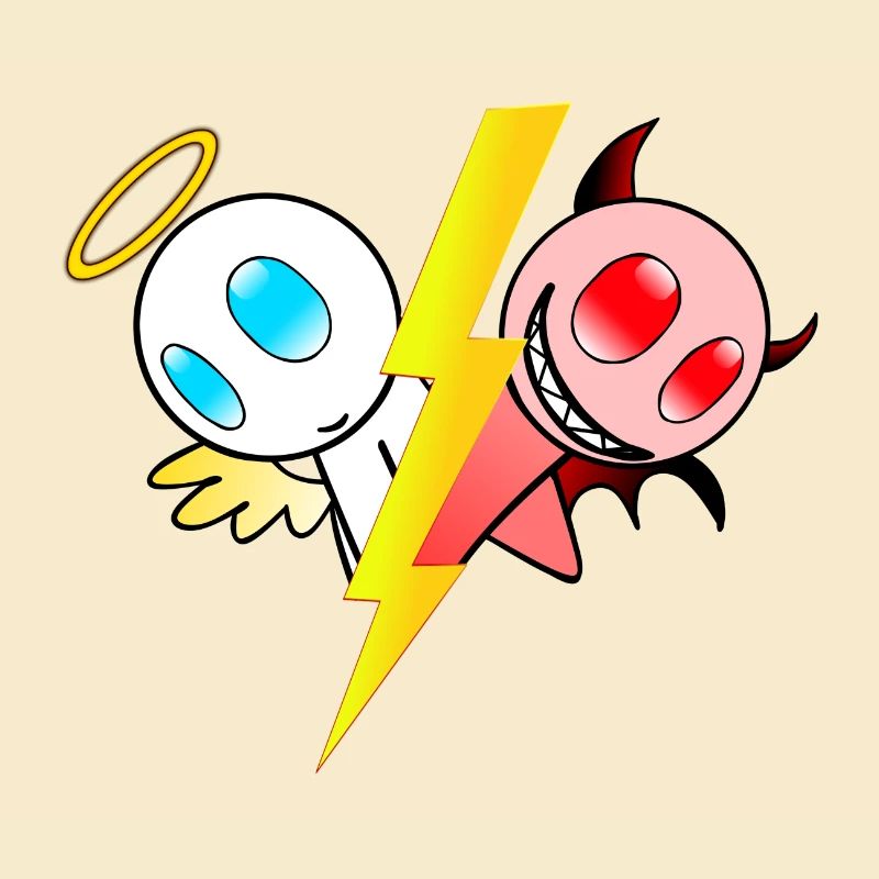 Engel oder Teufel. Gut oder böse. Lieb oder frech