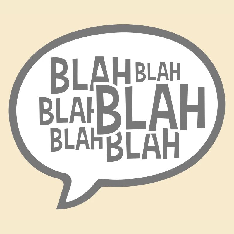 Sprechblase Comic Blah
