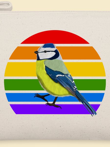 Blaumeise Vogel Regenbogen Vielfalt Singvogel