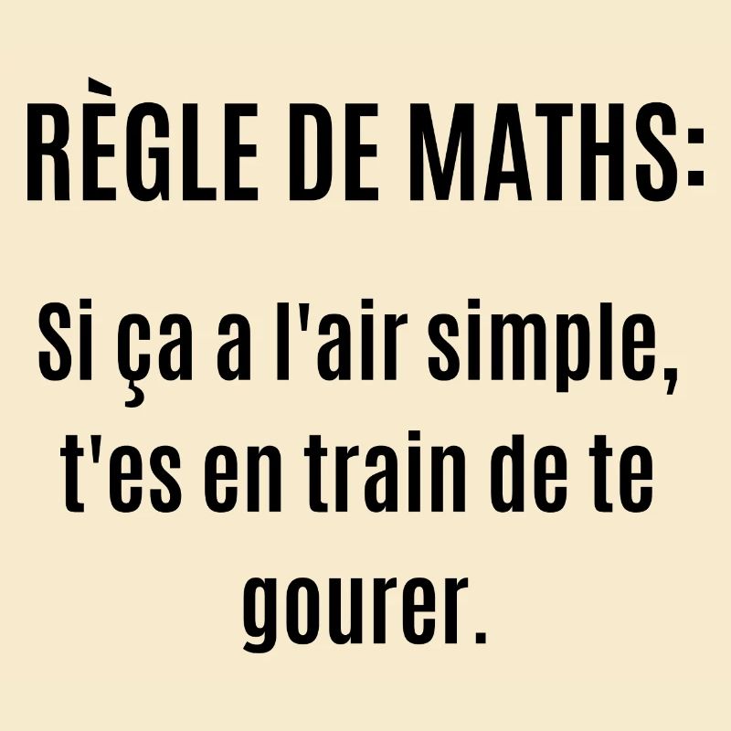 règle de maths