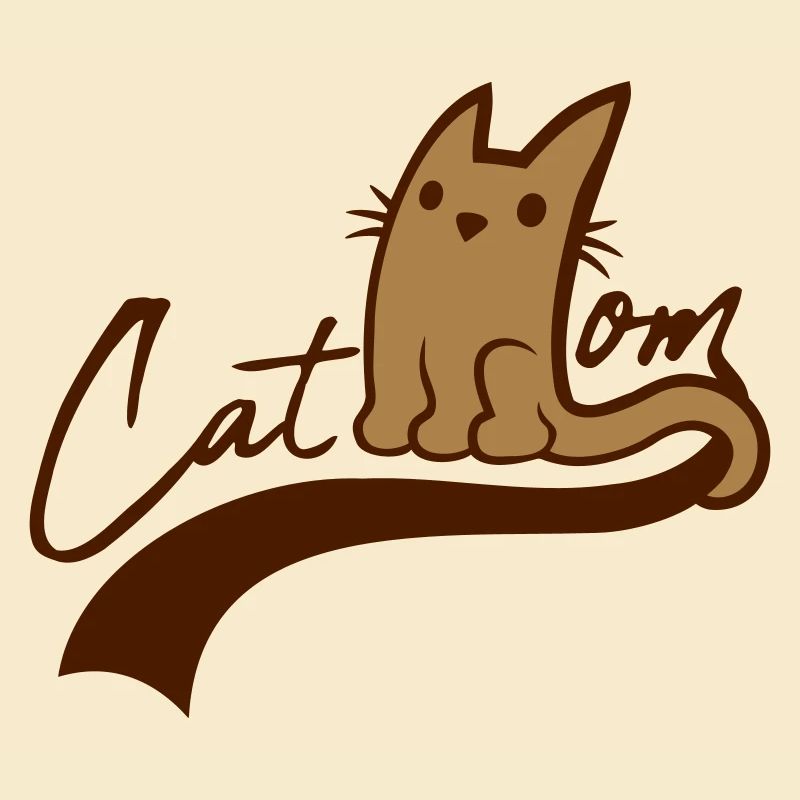 Cat Mom Design Text