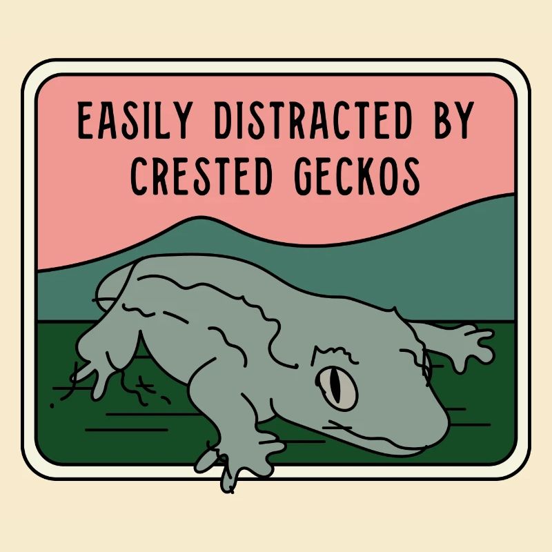 Distracted by Crested Geckos Exotic Animal Lizard