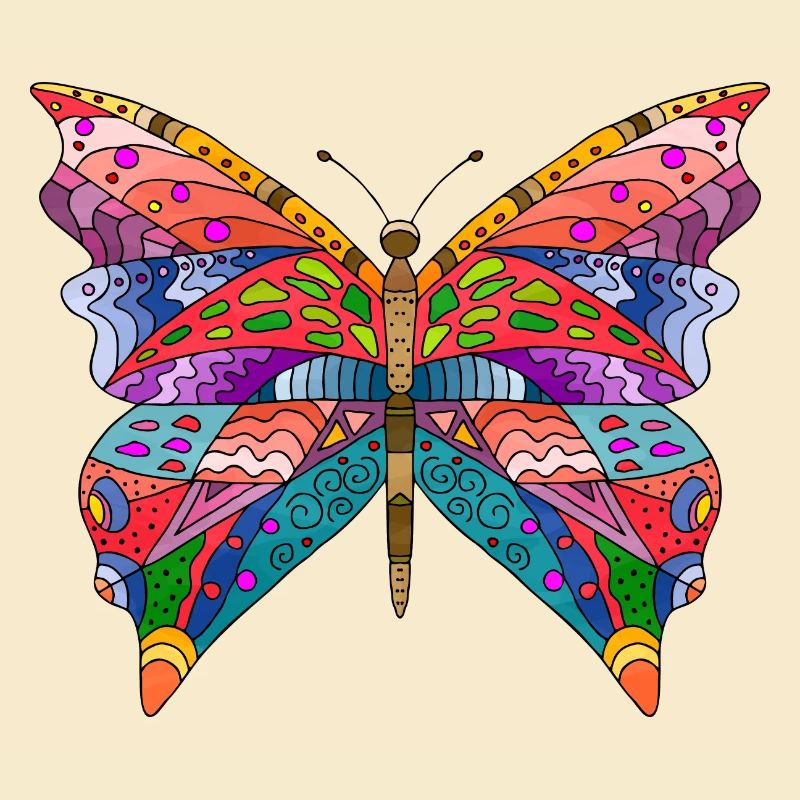 Bunter Schmetterling