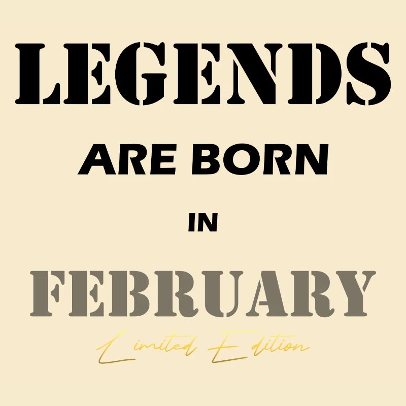 Februar Legends Geschenk black