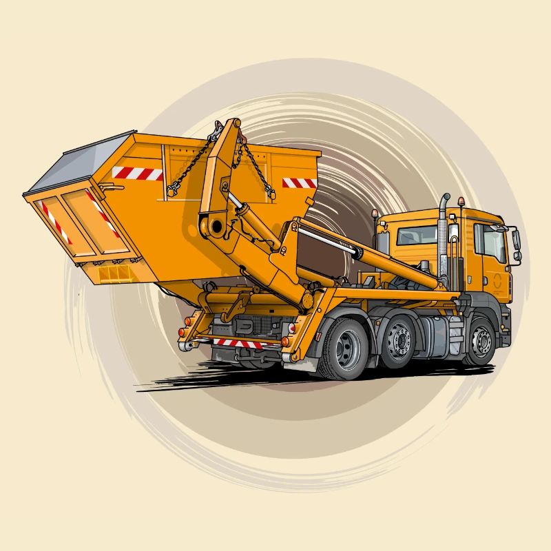 LKW mit Containermulde