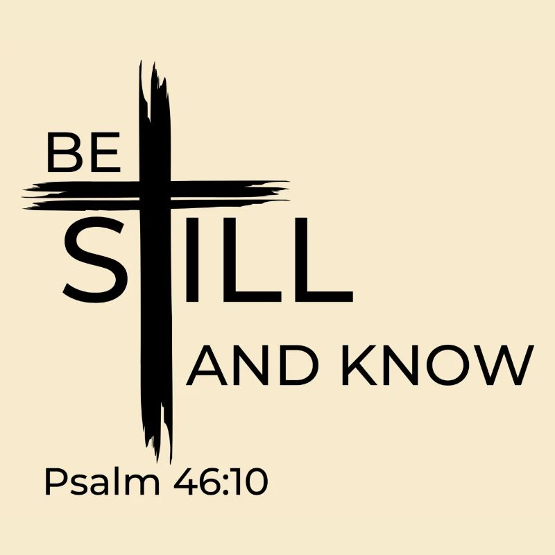 Sois tranquille et sache que JE SUIS DIEU. Psaume 46:10