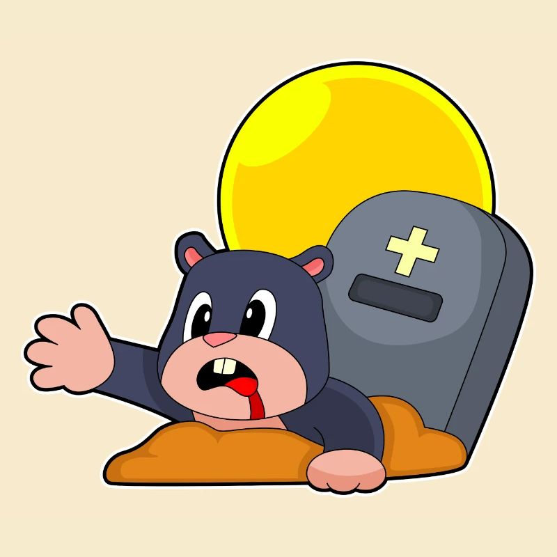Pierre tombale d’Halloween de Mole