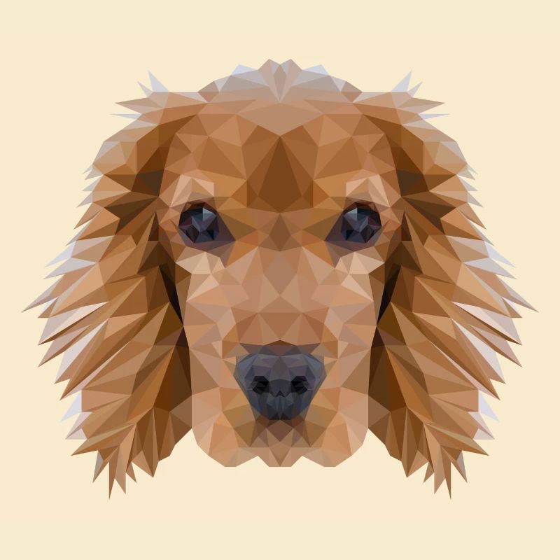 Cocker Spaniel Hund Polygondesign