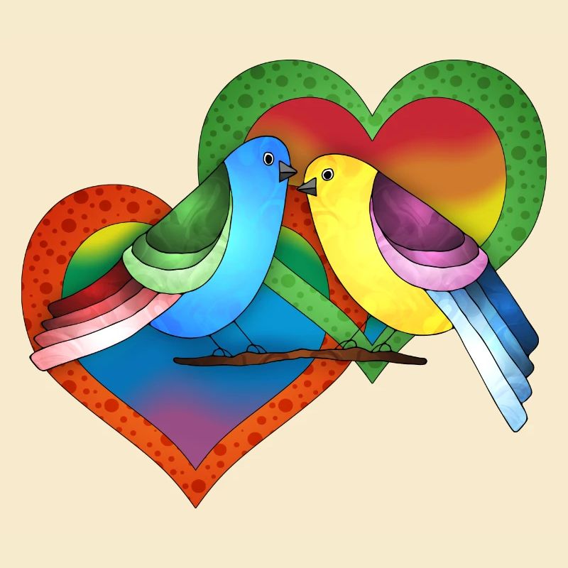 Bunte Vögel