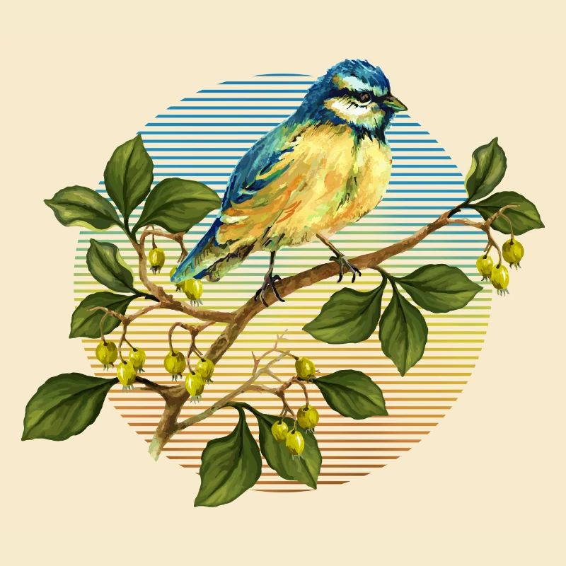 Bunter Vogel