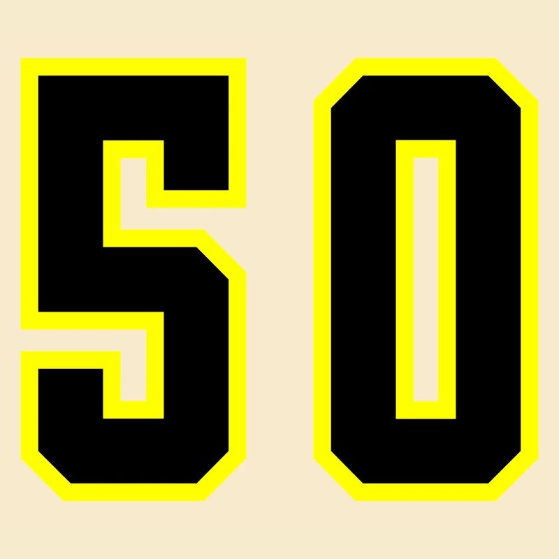 50 Zahl Trikot