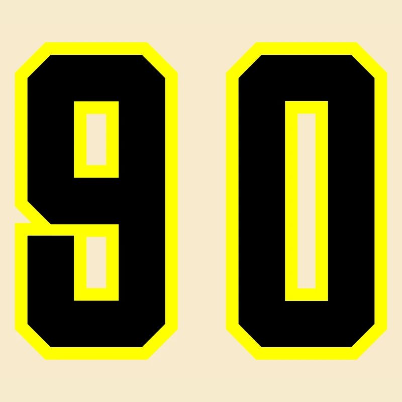 90 Zahl Trikot