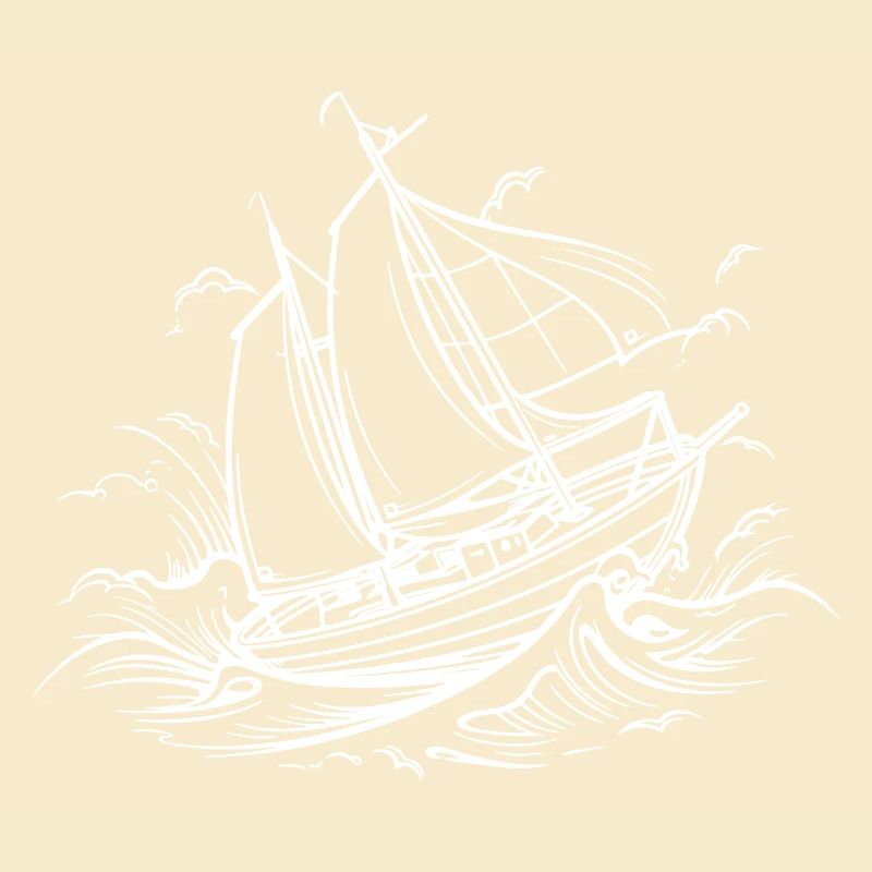 Sailing Ship Drawing