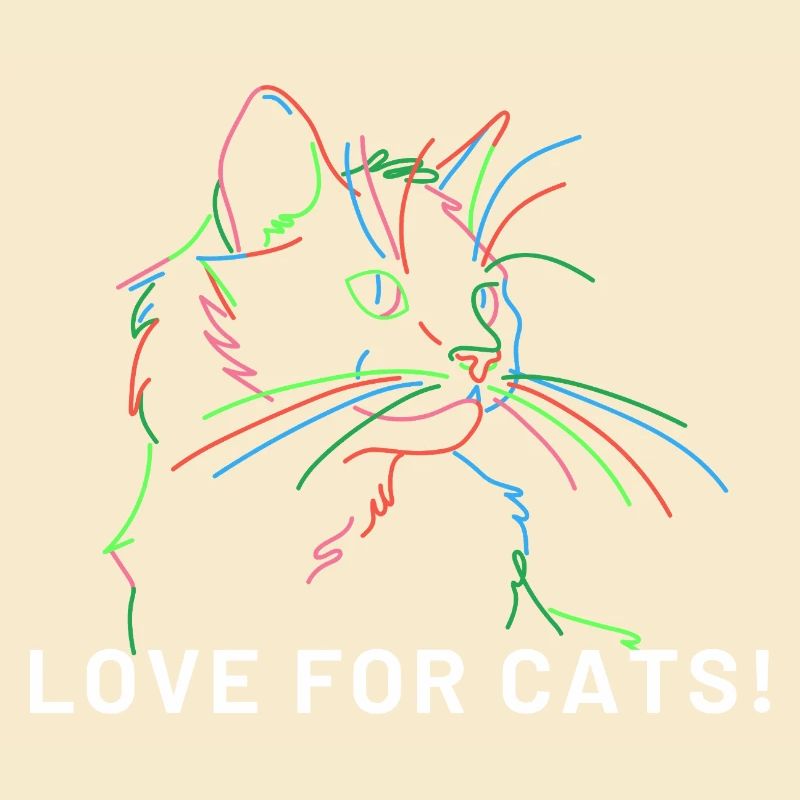 Katzen-Kunstlinien