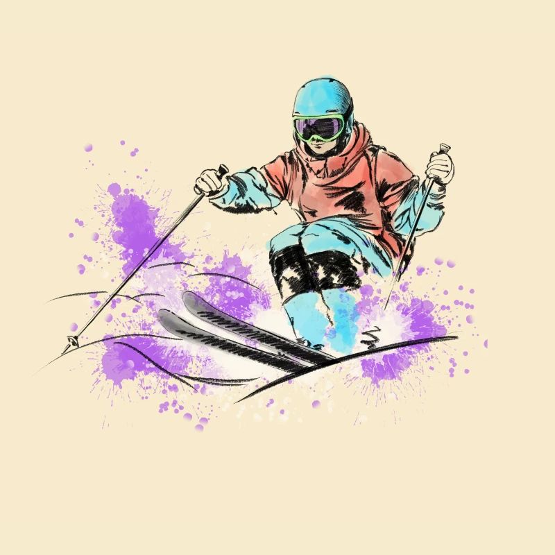 Mogul skiing