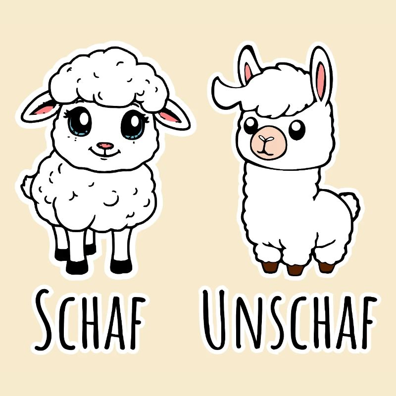 Schaf und nicht Schaf (Unschaf) - Lama kein Schaf